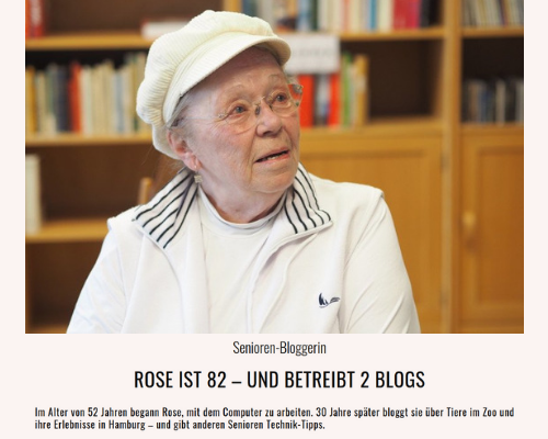 Kati Cares – Senioren-Bloggerin Rose
